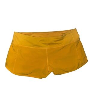 Women's Lululemon Yellow Athletic Shorts